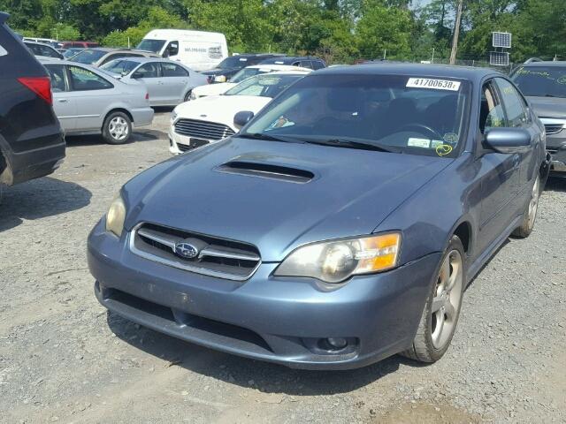 4S3BL676654202595 - 2005 SUBARU LEGACY GT BLUE photo 2