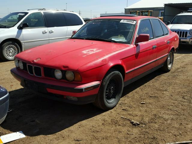 WBAHD1319NBF12210 - 1992 BMW 535 I RED photo 2
