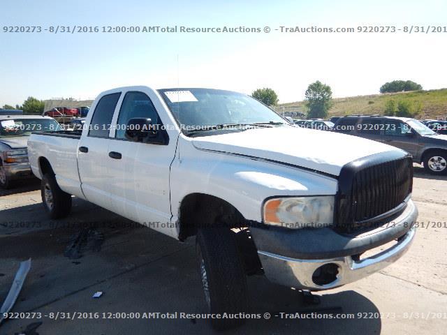 3D7KU28C14G183875 - 2004 DODGE RAM 2500 S WHITE photo 2