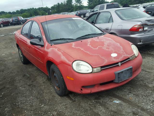 1P3ES46CXYD798438 - 2000 PLYMOUTH NEON BASE 红色 照片 1