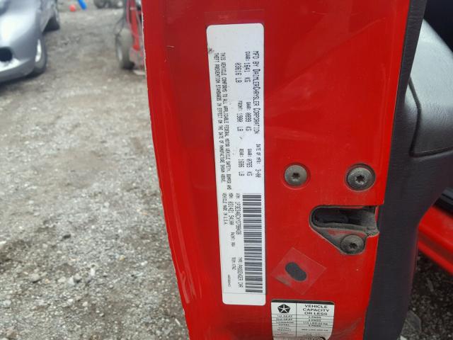 1P3ES46CXYD798438 - 2000 PLYMOUTH NEON BASE 红色 照片 10