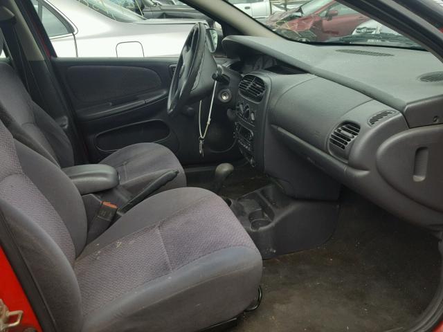 1P3ES46CXYD798438 - 2000 PLYMOUTH NEON BASE 红色 照片 5