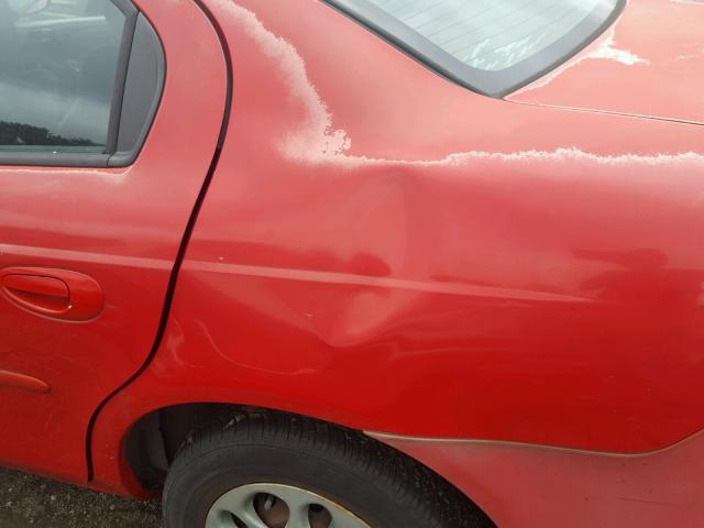 1P3ES46CXYD798438 - 2000 PLYMOUTH NEON BASE 红色 照片 9