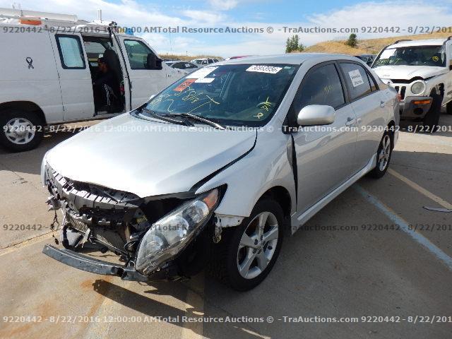 2T1BU4EE3BC680087 - 2011 TOYOTA COROLLA BA SILVER photo 1