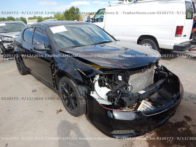 1C3CDZAG7EN154205 - 2014 DODGE AVENGER SE BLACK photo 2