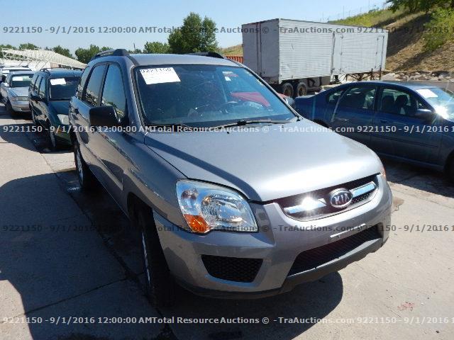 KNDJE723297582970 - 2009 KIA SPORTAGE L GRAY photo 2