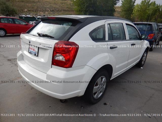 1B3HB28A69D161451 - 2009 DODGE CALIBER SE WHITE photo 3