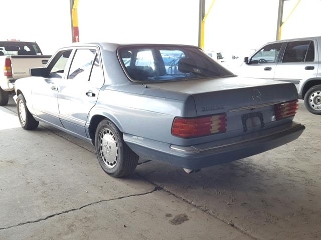 WDBCA24D4KA429656 - 1989 MERCEDES-BENZ 300 SE BLUE photo 3