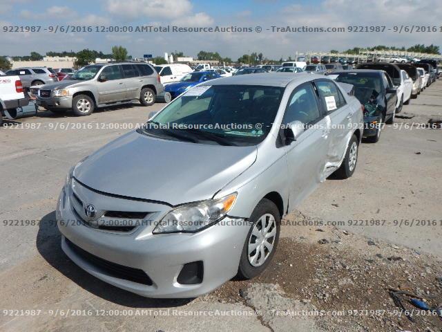 2T1BU4EE6BC571591 - 2011 TOYOTA COROLLA BA SILVER photo 1