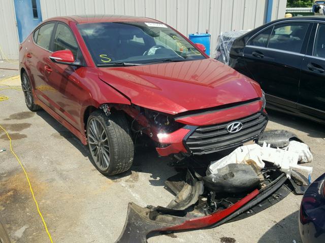 KMHD04LB7HU328487 - 2017 HYUNDAI ELANTRA SP RED photo 1