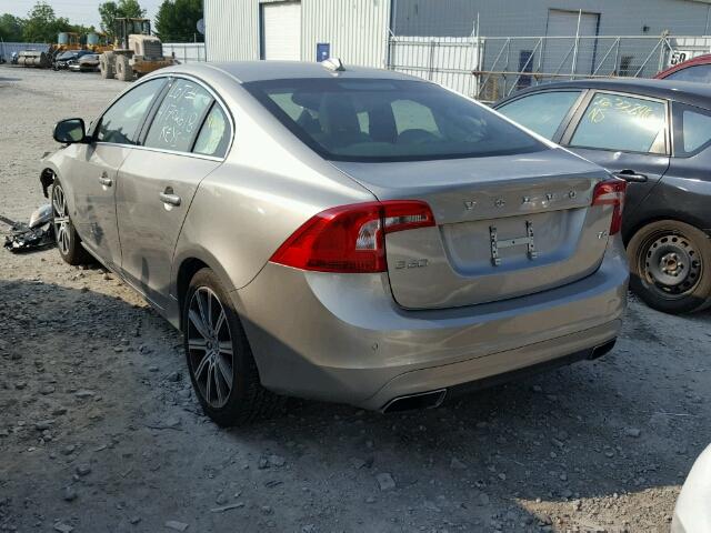 YV149MFK2G2400464 - 2016 VOLVO S60 PREMIE BEIGE photo 3