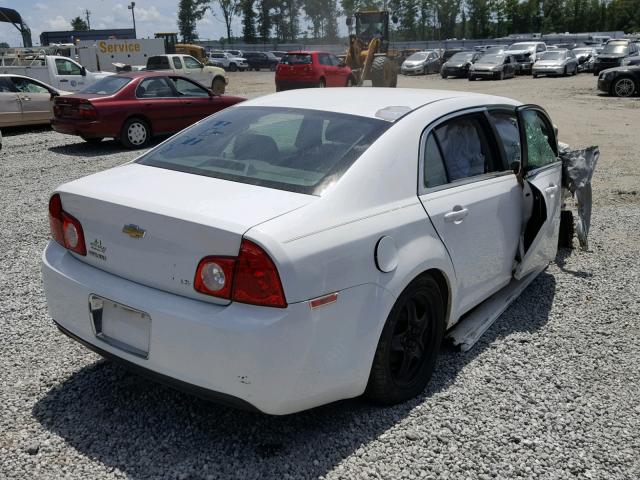 1G1ZG57B69F181860 - 2009 CHEVROLET MALIBU LS WHITE photo 4