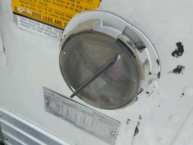 1UYVS25393G947114 - 2003 UTILITY TRAILER WHITE photo 8
