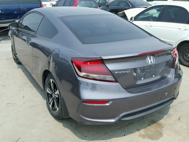 2HGFG3B82FH522354 - 2015 HONDA CIVIC EX ნაცრისფერი ფოტო 3