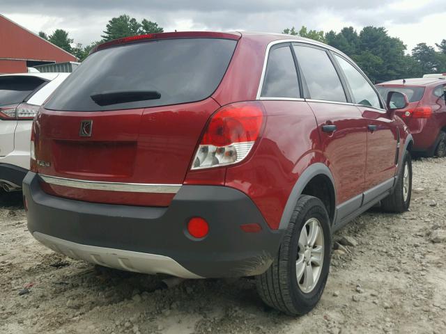 3GSALAE17AS586293 - 2010 SATURN VUE XE RED photo 4
