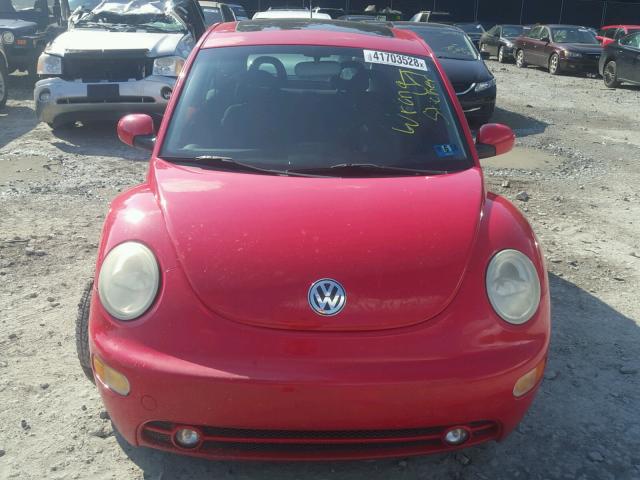 3VWCB21C72M431735 - 2002 VOLKSWAGEN NEW BEETLE 红色 照片 10