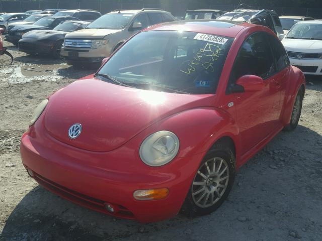 3VWCB21C72M431735 - 2002 VOLKSWAGEN NEW BEETLE 红色 照片 2
