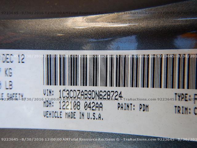 1C3CDZAB9DN628724 - 2013 DODGE AVENGER SILVER photo 12