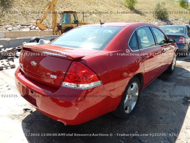 2G1WD58C579342174 - 2007 CHEVROLET IMPALA SUP 红色 照片 3