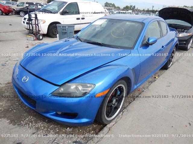 JM1FE173940100086 - 2004 MAZDA RX8 BLUE photo 1