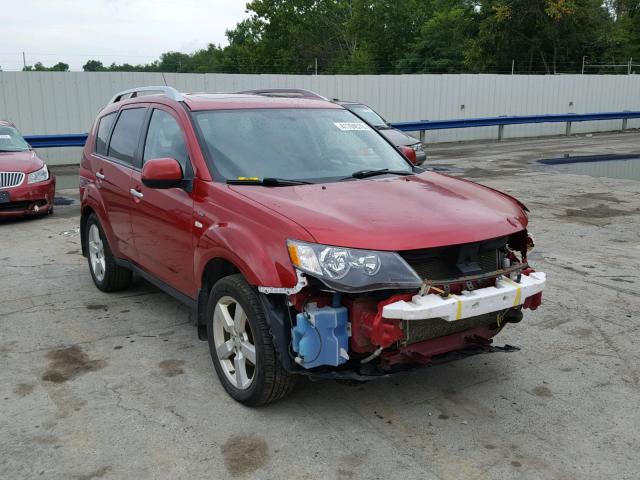 JA4MT41X28Z014267 - 2008 MITSUBISHI OUTLANDER RED photo 1