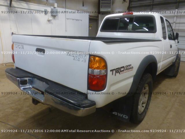 5TEWN72N51Z837969 - 2001 TOYOTA TACOMA XTR WHITE photo 3