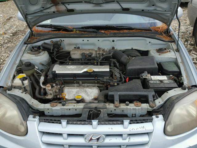 KMHCG45C55U595054 - 2005 HYUNDAI ACCENT GL GRAY photo 7