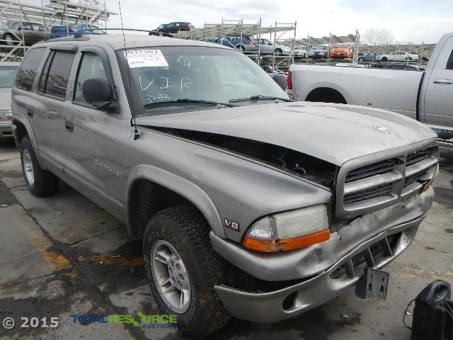 1B4HS28N3YF309007 - 2000 DODGE DURANGO GRAY photo 2