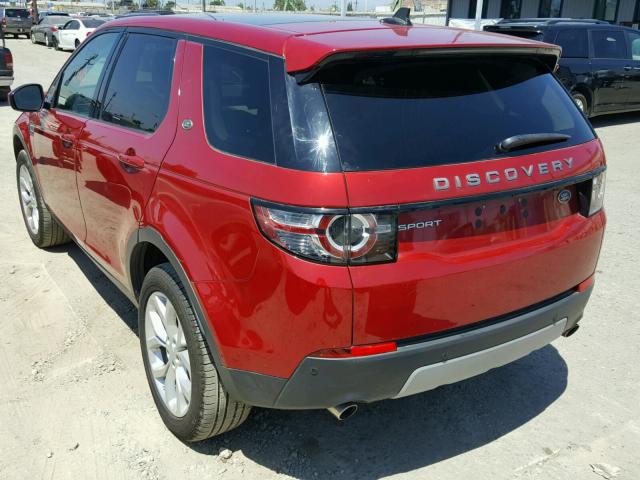 SALCR2BG0GH566804 - 2016 LAND ROVER DISCOVERY RED photo 3
