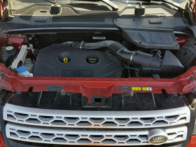 SALCR2BG0GH566804 - 2016 LAND ROVER DISCOVERY RED photo 7