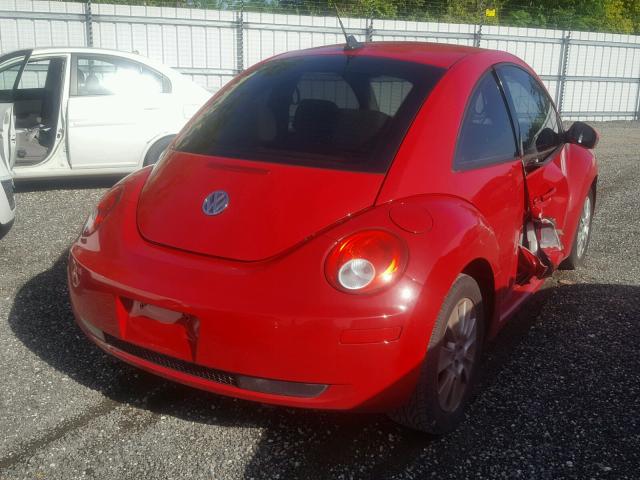 3VWPW31C99M514458 - 2009 VOLKSWAGEN NEW BEETLE RED photo 4