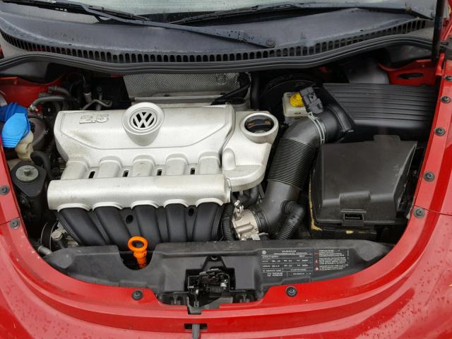 3VWPW31C99M514458 - 2009 VOLKSWAGEN NEW BEETLE RED photo 7