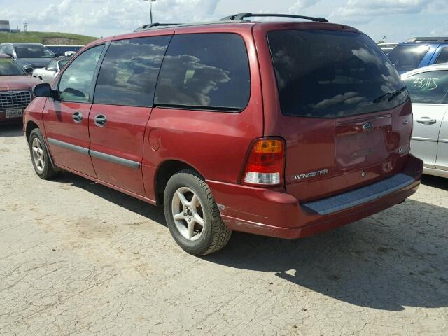 2FMZA51462BB67043 - 2002 FORD WINDSTAR RED photo 3