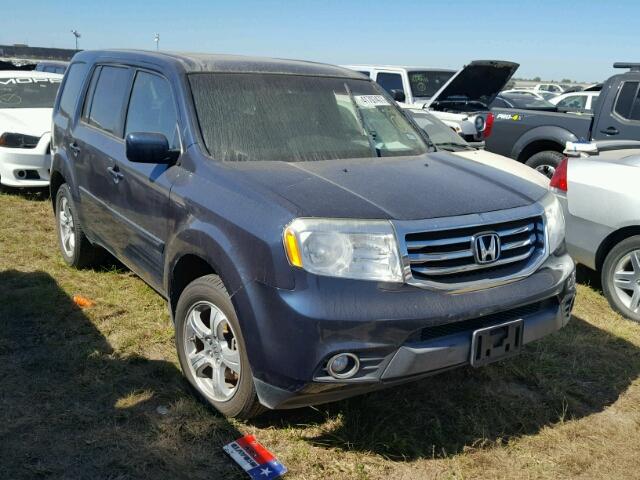 5FNYF3H57CB033473 - 2012 HONDA PILOT EXL BLUE photo 1