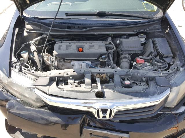 2HGFB2F84CH582084 - 2012 HONDA CIVIC EX შავი ფოტო 7