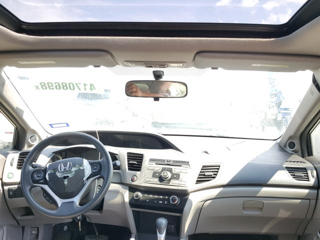 2HGFB2F84CH582084 - 2012 HONDA CIVIC EX შავი ფოტო 9