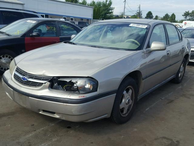 2G1WF55E039101472 - 2003 CHEVROLET IMPALA GOLD photo 2