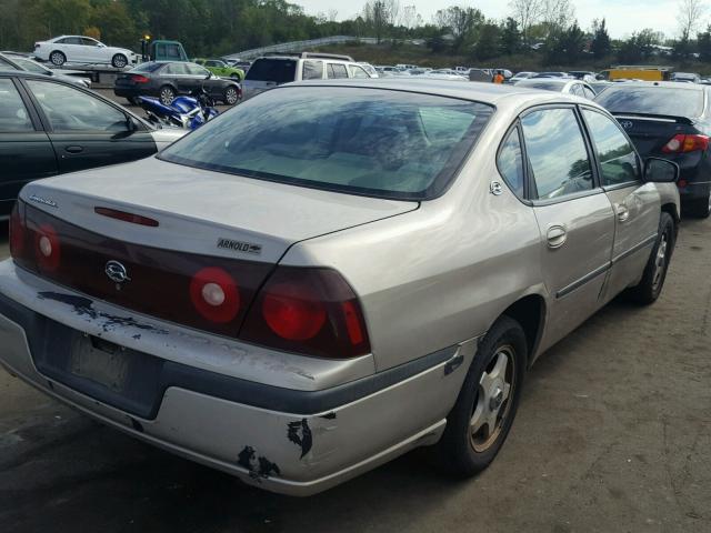 2G1WF55E039101472 - 2003 CHEVROLET IMPALA 金色 照片 4