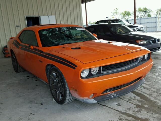 2C3CDYBT1CH253484 - 2012 DODGE CHALLENGER ORANGE photo 1