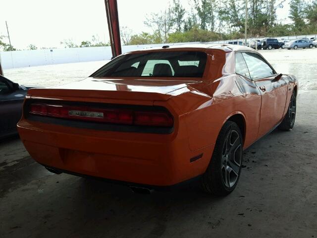 2C3CDYBT1CH253484 - 2012 DODGE CHALLENGER ORANGE photo 4