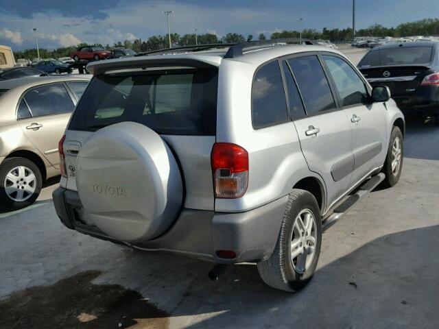 JTEGH20VX10019344 - 2001 TOYOTA RAV4 SILVER photo 4