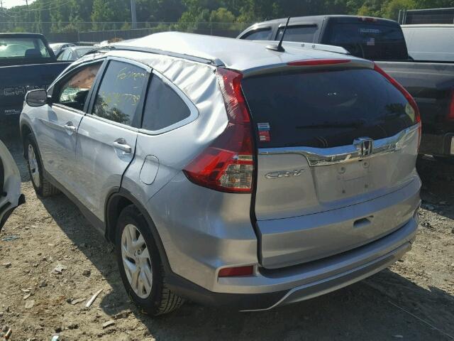 2HKRM3H72FH550519 - 2015 HONDA CR-V SILVER photo 3