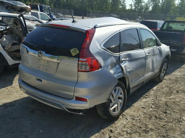 2HKRM3H72FH550519 - 2015 HONDA CR-V SILVER photo 4