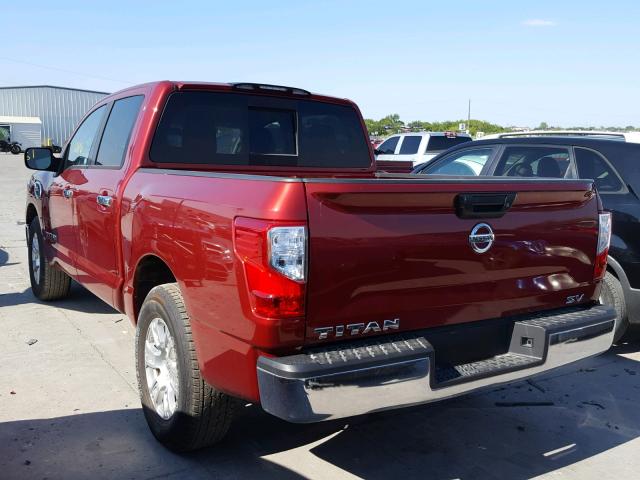 1N6AA1EK4HN535135 - 2017 NISSAN TITAN S MAROON photo 3