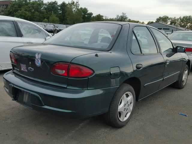 1G1JC524727154183 - 2002 CHEVROLET CAVALIER B GREEN photo 4