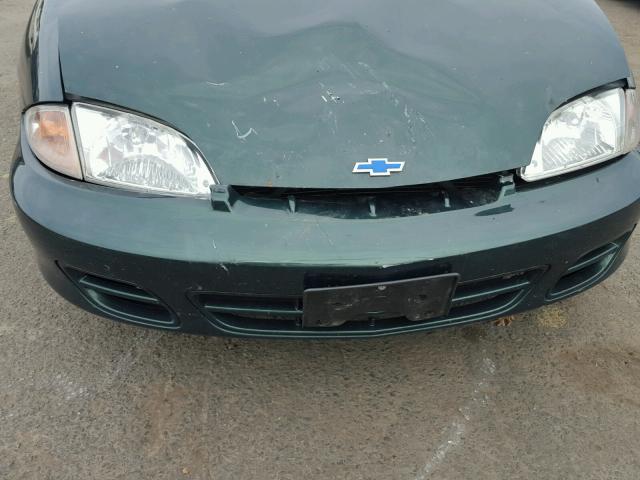 1G1JC524727154183 - 2002 CHEVROLET CAVALIER B GREEN photo 9