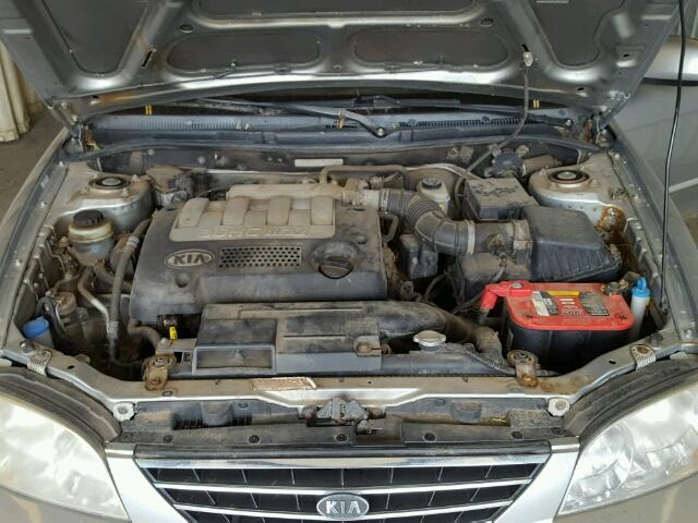 KNAFB121145316142 - 2004 KIA SPECTRA BA SILVER photo 7