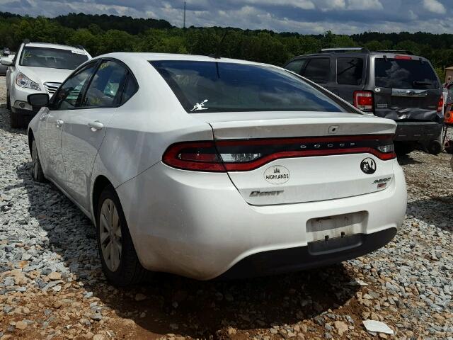 1C3CDFDH4FD181226 - 2015 DODGE DART SE AE WHITE photo 3