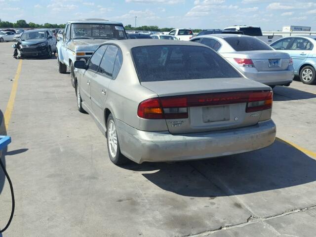 4S3BE6456Y7208003 - 2000 SUBARU LEGACY GT BEIGE photo 3