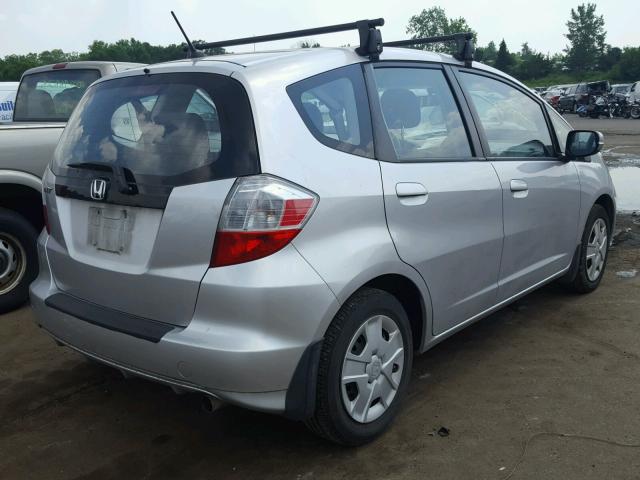 JHMGE8H3XDC060366 - 2013 HONDA FIT SILVER photo 4